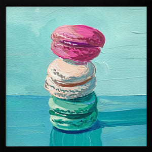 Tablou înramat „Macarons” de Pauline Wegman | Key and Sea Creative