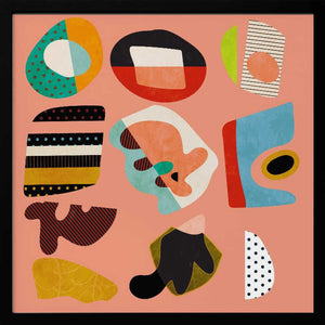 Tablou înramat „Minimal Shapes Bunte2” de Ana Rut Bre