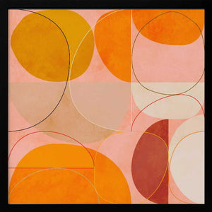 Tablou înramat „Mid Century Curry Yellow Blush Spring” de Ana Rut Bre