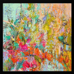 Tablou înramat „Expressionist Colorful Abstract” de Dorothy Fagan