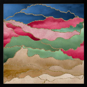 Tablou înramat „Abstract Watercolor Landscape” de Bilge Paksoylu