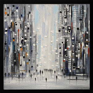 Tablou înramat „Street Life” de Ekaterina Ermilkina