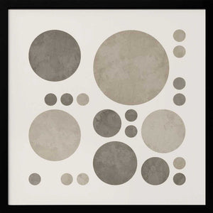 Tablou înramat „Dotty Taupe Delight No3” de Ema Paraschiv