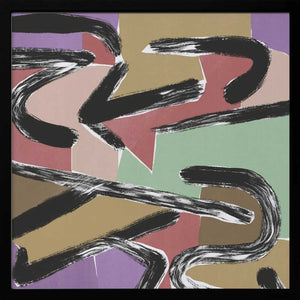 Tablou înramat „Chaotic Brushstrokes” de Little Dean