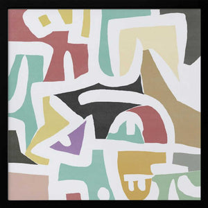 Tablou înramat „ Colorful Shapes and Geometric Patterns” de Little Dean
