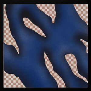 Tablou înramat „Checkered Waves” de Little Dean