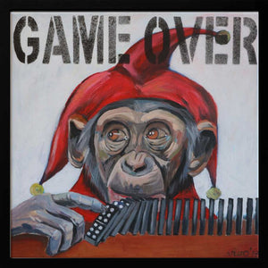 Tablou înramat „Jester's Final Play” de Violeta Vollmer