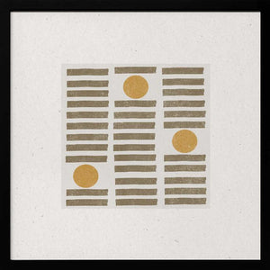 Tablou înramat „Golden Harmony” de THE MIUUS STUDIO