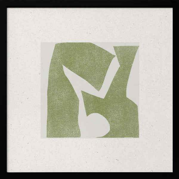 Tablou înramat „Green Geometric Harmony” de THE MIUUS STUDIO