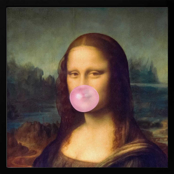 Tablou înramat „Mona Lisa Bubble Gum” de Taudalpoi