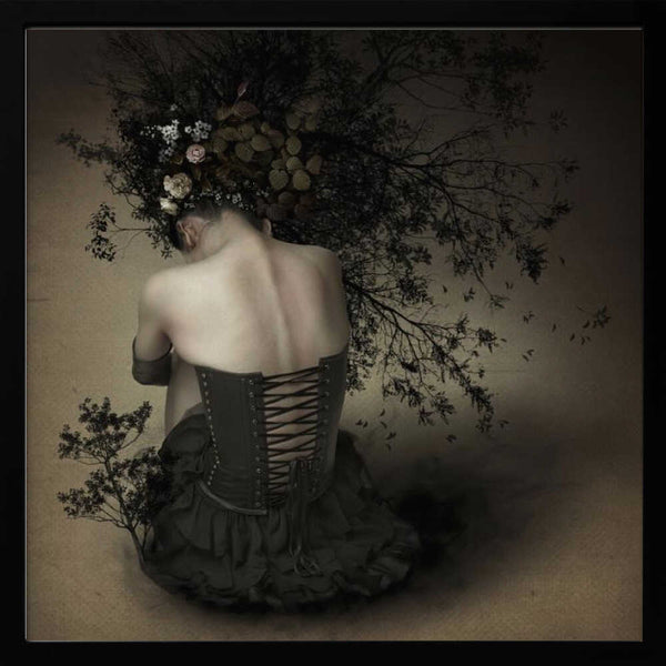 Tablou înramat „Night scented girl” de Kiyo Murakami