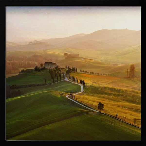 Tablou înramat „Val d\'Orcia” de Jarek Pawlak