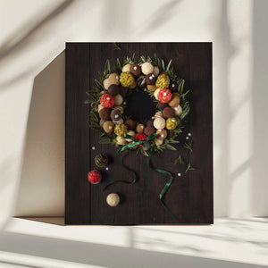 Tablou canvas „Truffles Christmas wreath” de Diana Popescu
