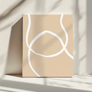 Tablou canvas „Beige Lines 04” de Pictufy Studio