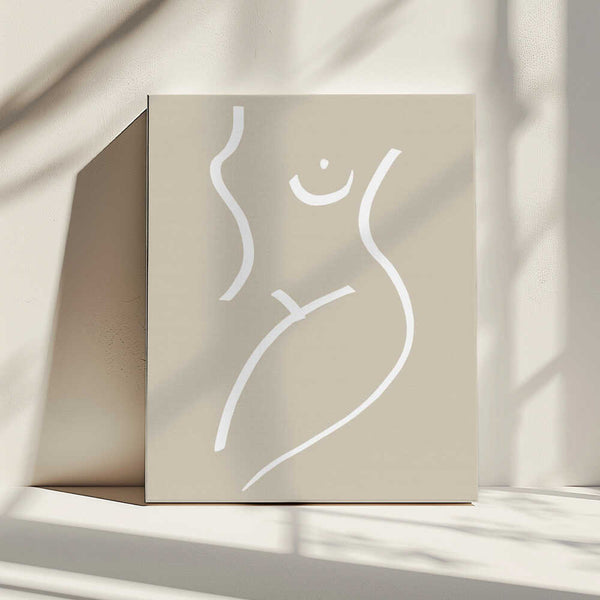 Tablou canvas „Body Sketch Sand” de Pictufy Studio
