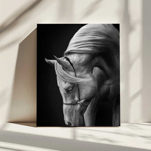 Tablou canvas „white stallion” de Ulrike Leinemann