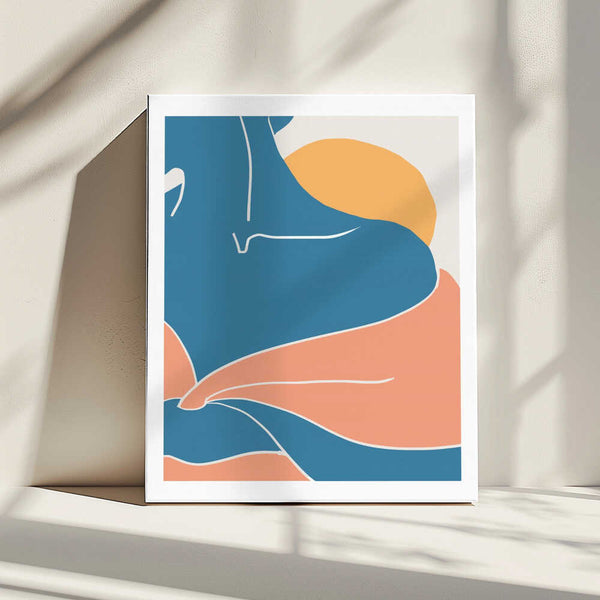 Tablou canvas „Blue Shoulder” de Pictufy Studio II