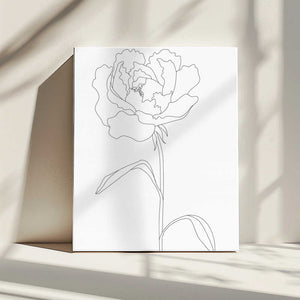 Tablou canvas „Peony Lines” de Pictufy Studio II