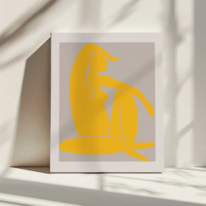Tablou canvas „Yellow Figure” de Pictufy Studio II