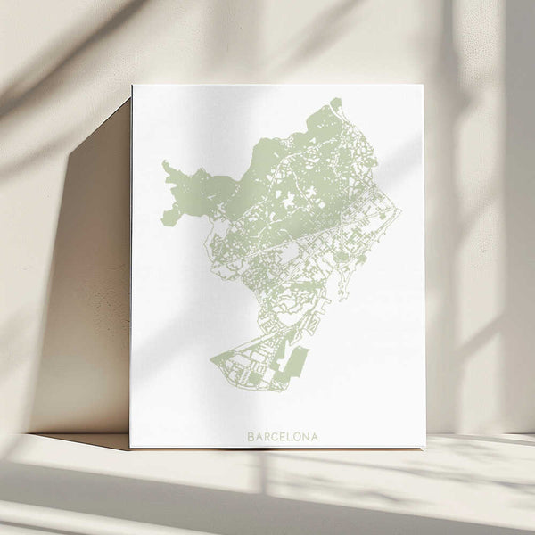 Tablou canvas „Barcelona Map” de Pictufy Studio II