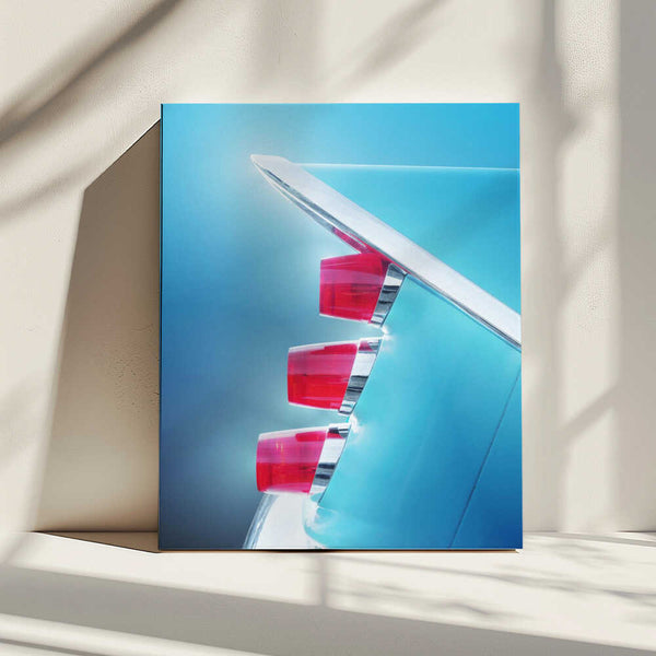 Tablou canvas „US classic car 1959 Adventurer tail fin abstract” de Beate Gube