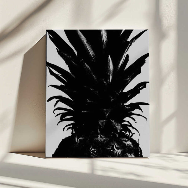 Tablou canvas „Pineapple bw” de Pictufy Studio III