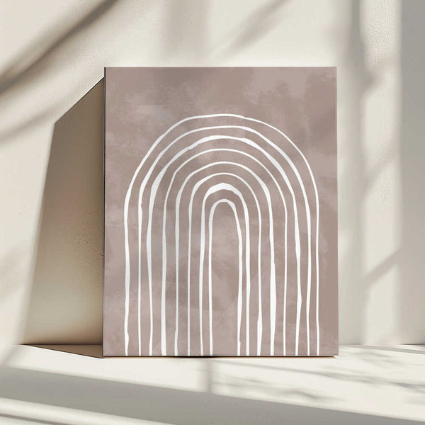 Tablou canvas „Arch_one way_003_white” de Pictufy Studio II