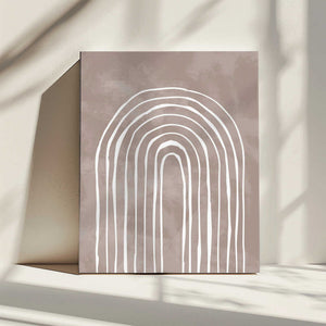 Tablou canvas „Arch_one way_003_white” de Pictufy Studio II