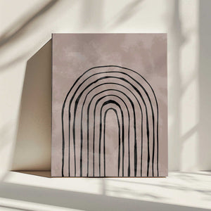 Tablou canvas „Arch_one way_004_black” de Pictufy Studio II