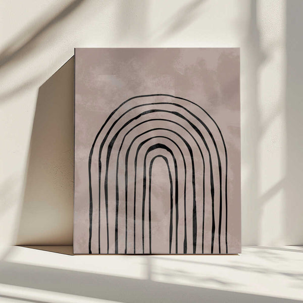 Tablou canvas „Arch_one way_004_black” de Pictufy Studio II