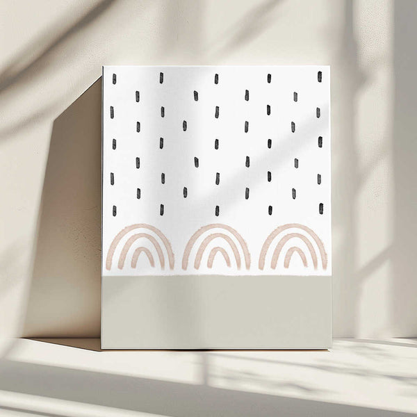 Tablou canvas „Muted Rainbows Sky” de uplusmestudio