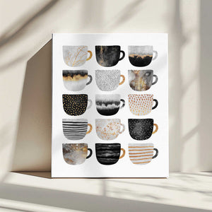Tablou canvas „Pretty Coffee Cups” de Elisabeth Fredriksson