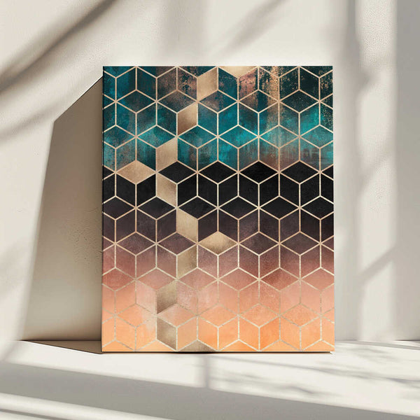 Tablou canvas „Ombre Dream Cubes” de Elisabeth Fredriksson