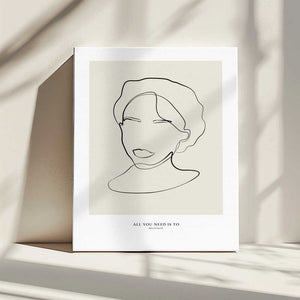 Tablou canvas „Modern female line art” de NKTN