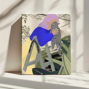 Tablou canvas „Hi Kitty, I love you!” de Jota de jai