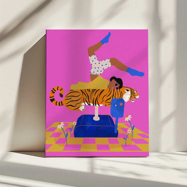 Tablou canvas „Put a tiger in your heart” de Jota de jai