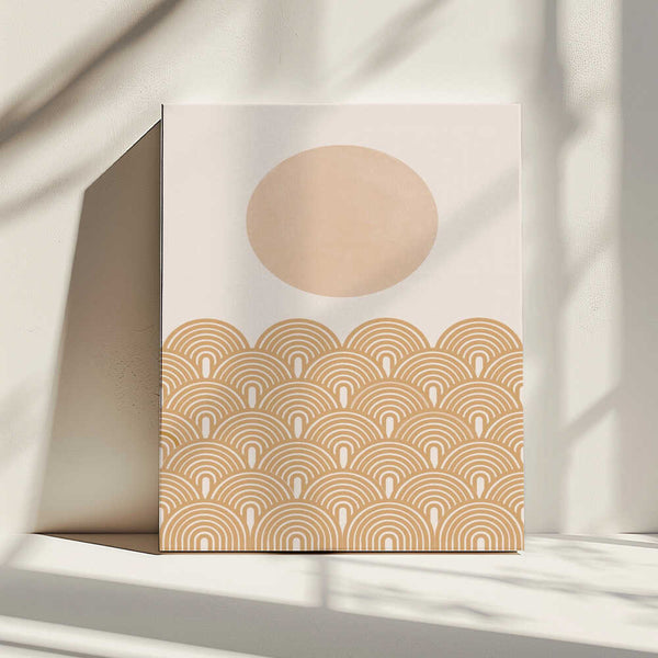 Tablou canvas „Golden Sun Waves” de THE MIUUS STUDIO