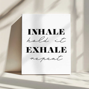 Tablou canvas „Inhale Exhale” de Pictufy Studio II