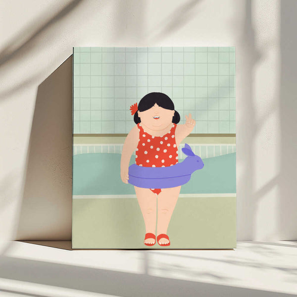 Tablou canvas „Swimming Lessons” de Jota de jai