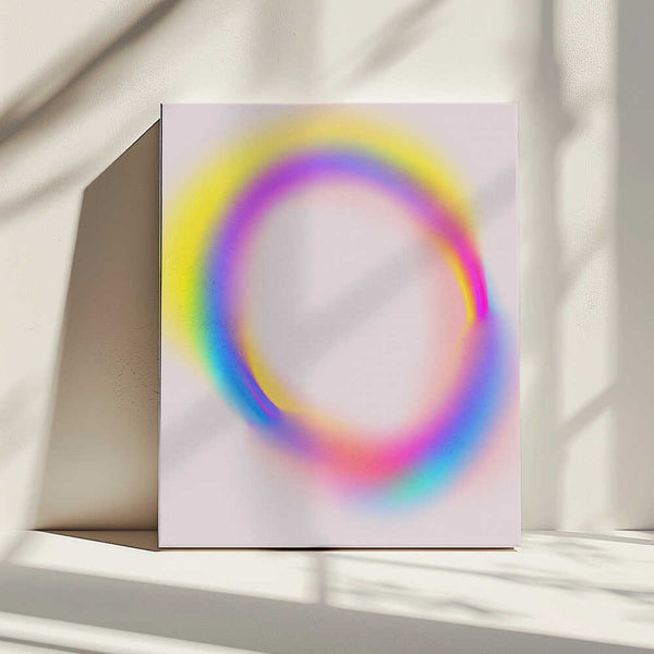 Tablou canvas „Luminous Spectrum Halo” de Treechild