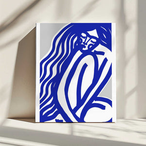 Tablou canvas „Blue Contours” de Treechild