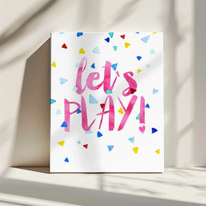 Tablou canvas „Playful Confetti Burst” de Treechild