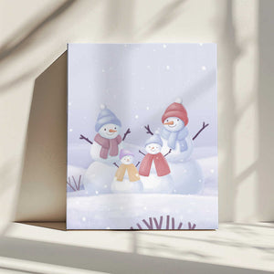 Tablou canvas „Snowman Family” de Xuan Thai