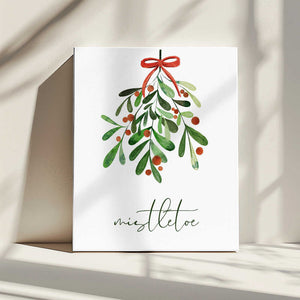 Tablou canvas „Christmas Mistletoe” de Kristina N. - SoulArt Shop