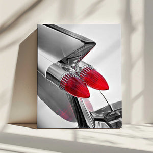 Tablou canvas „American classic car Sedan Deville 1959 tail fin abstract” de Beate Gube