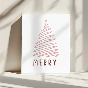 Tablou canvas „Christmas Tree Merry” de Kristina N. - SoulArt Shop