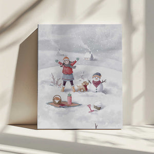 Tablou canvas „Winter Girl” de Xuan Thai