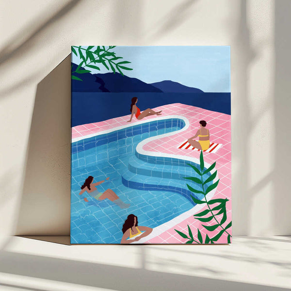 Tablou canvas „Pool Ladies” de Maja Tomljanovic
