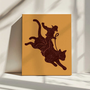 Tablou canvas „RODEO CAT” de Adam Lawless