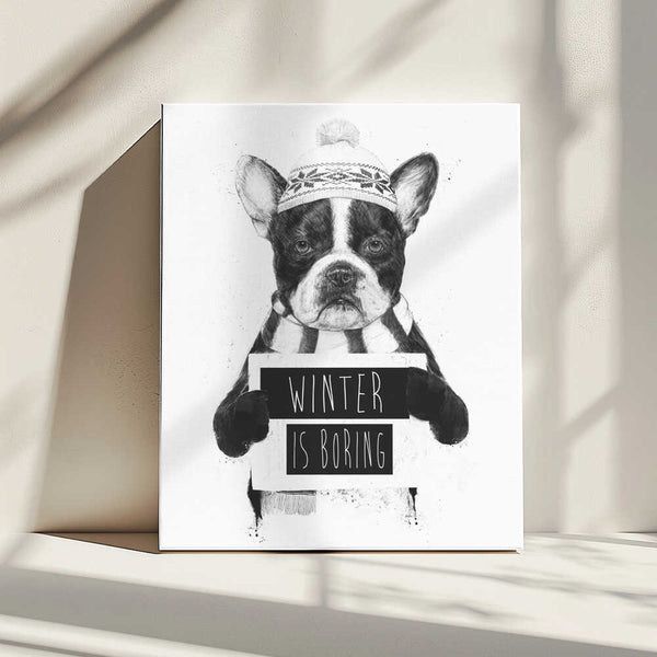 Tablou canvas „Winter is boring” de Balazs Solti